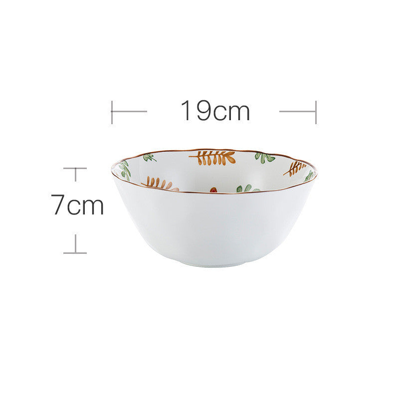 Ceramic Tableware Set Household Porcelain Dish and Bowl Collection