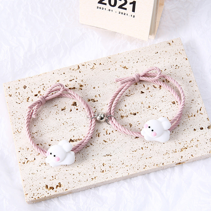 Couple Hair Rope Hair Accessory - Adjustable Animal Design for Kids & Adults
