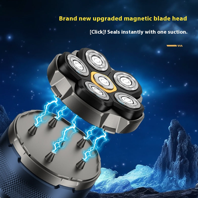 6D Magnetic Hair Clipper with USB Charging