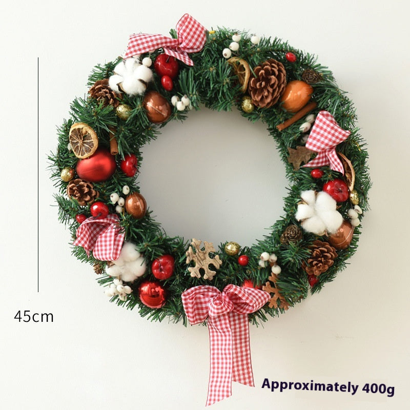 Christmas Garland Bow & Door Hanging Decorations for Festive Home Decor