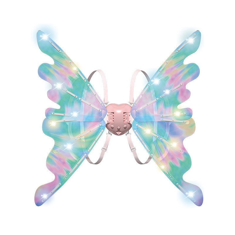 Children's Electric Luminous Butterfly Wings - Light Music Flapping Decoration