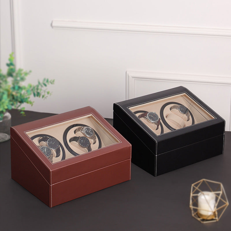 Electric Watch Winder Box Storage Cabinet for Automatic Watches