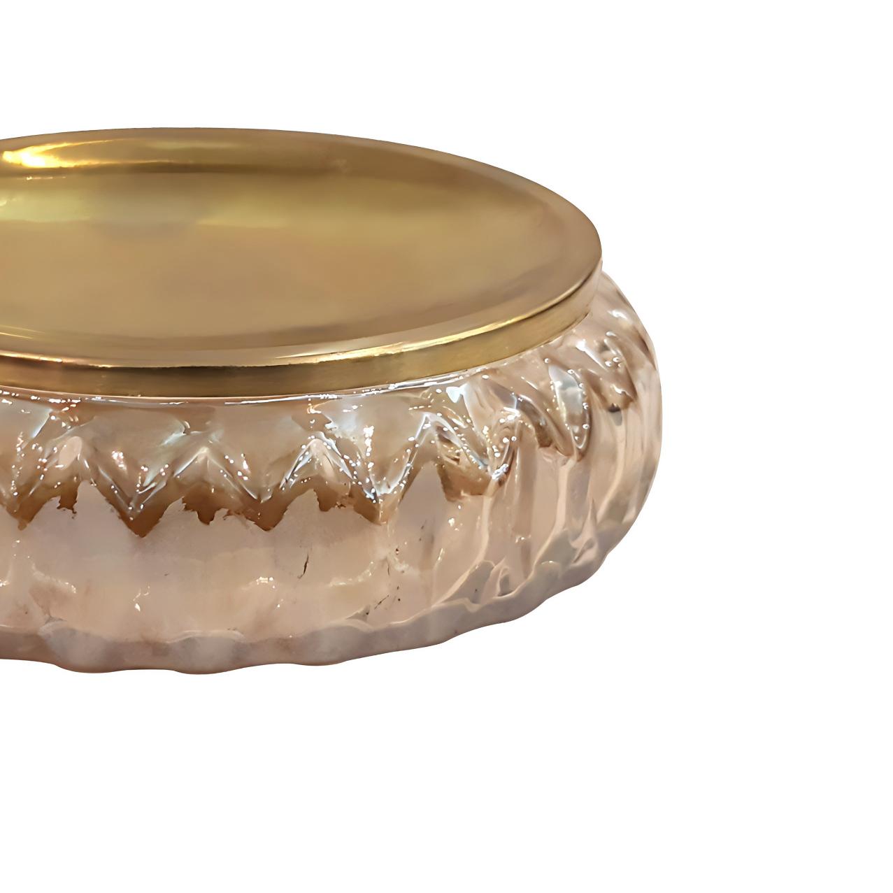 Glass Soap Dish For Bathroom Counter,Shower & Kitchen Amber