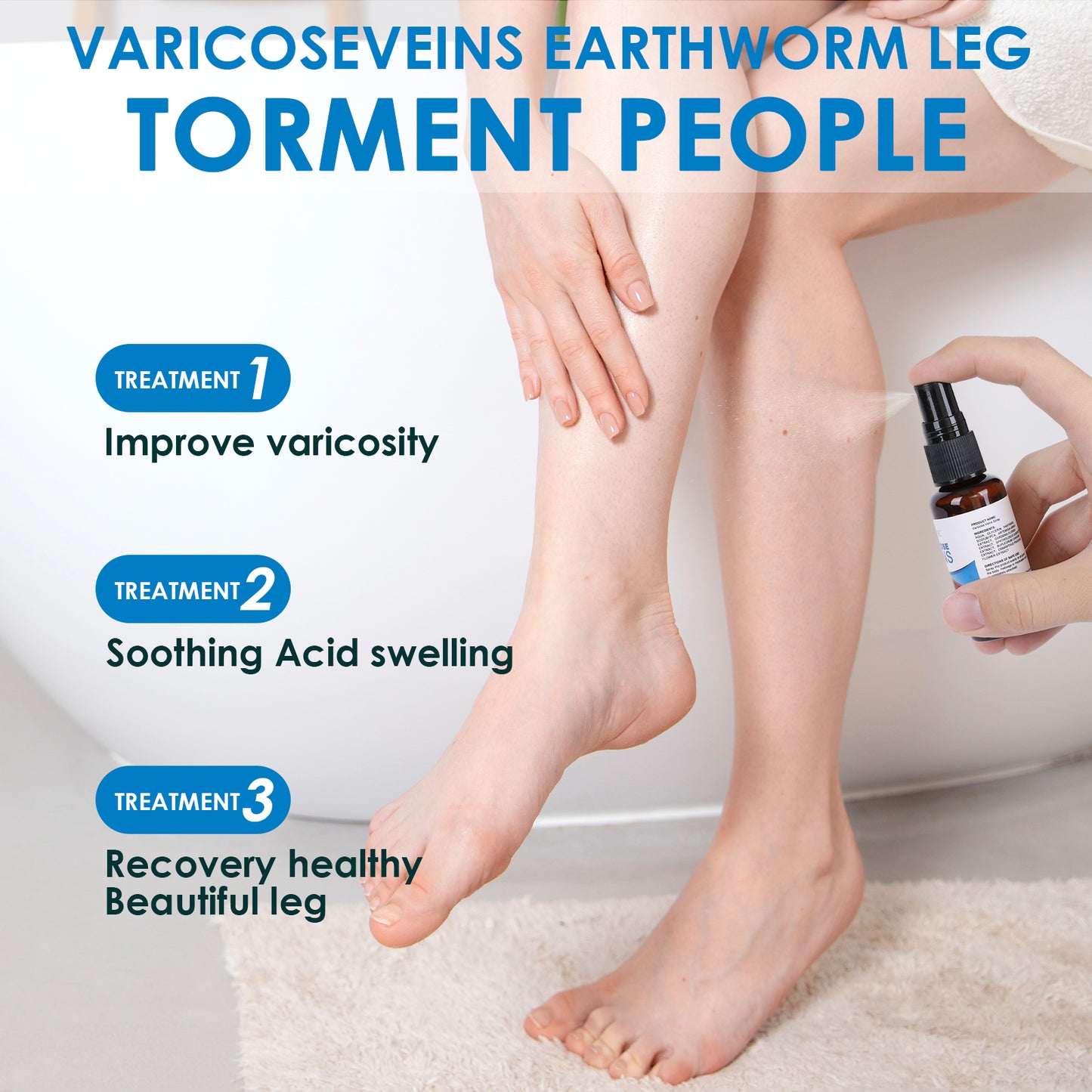 Herbal Varicose Vein Relief Spray - 30ml Leg Care & Circulation Support
