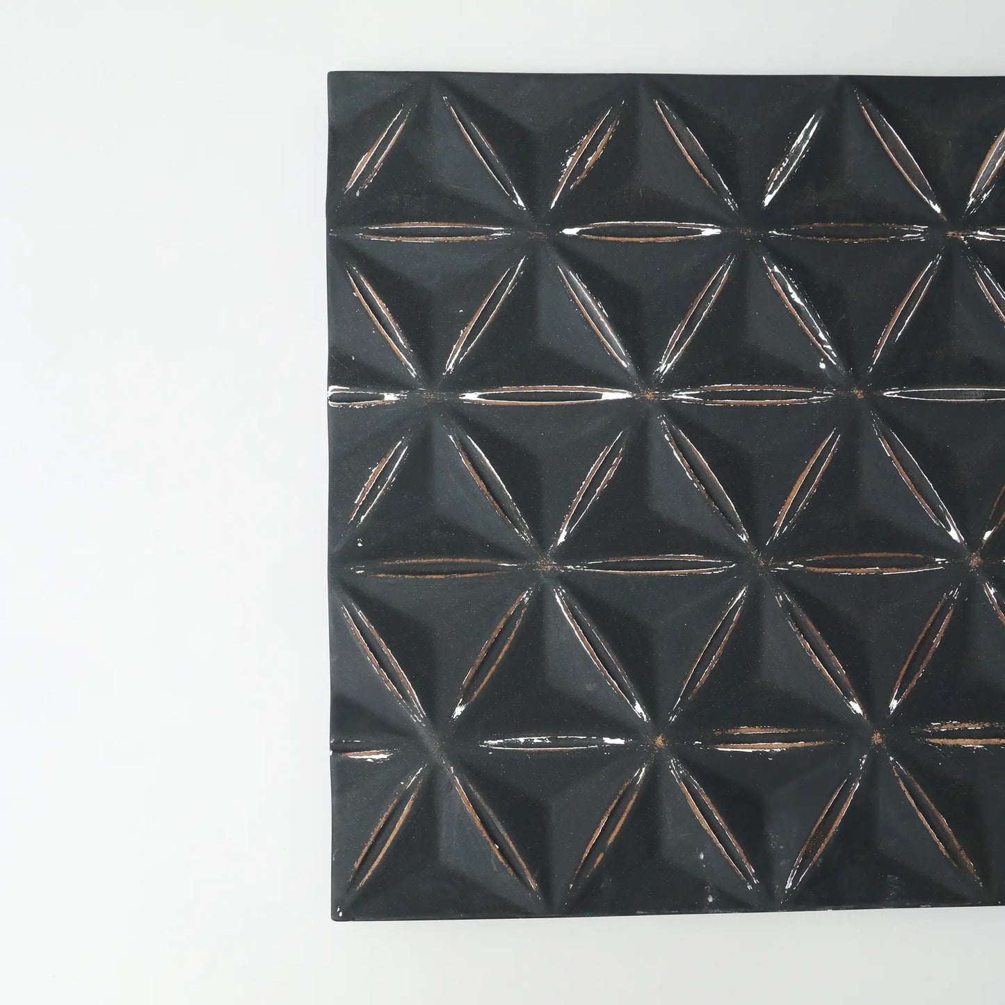 Black Square Shape Handcrafted MDF Wall Decor -16 X16 Elegant Home