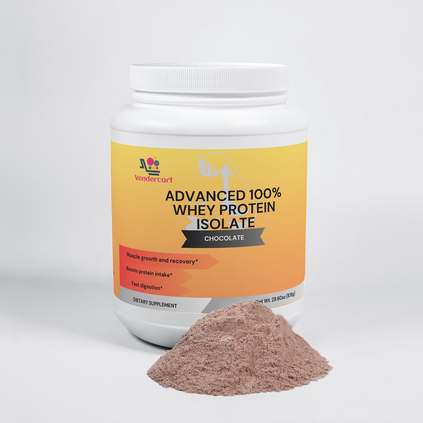 Whey Protein Isolate Powder Supplement - 29.6 oz