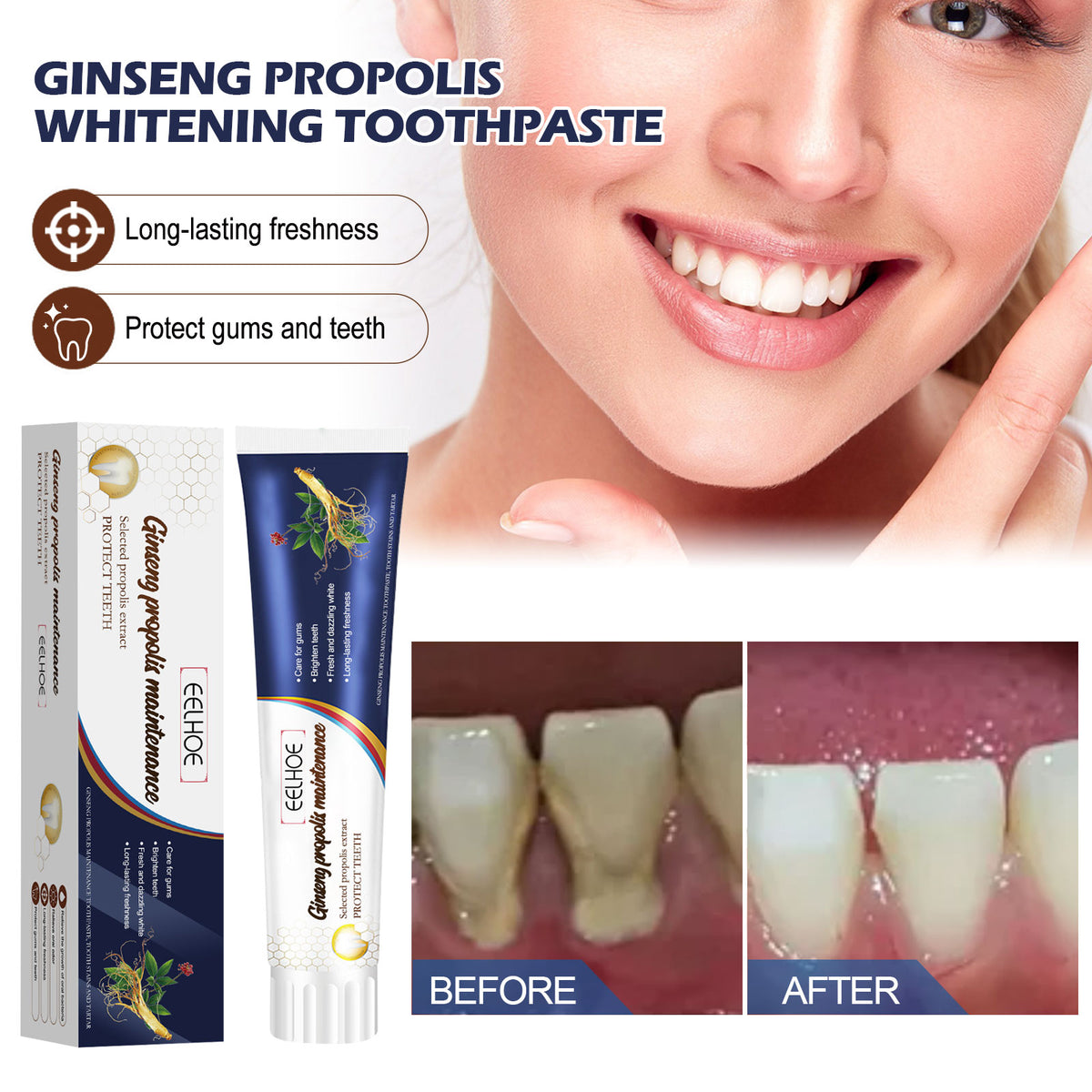 Ginseng Propolis Whitening Toothpaste 100g