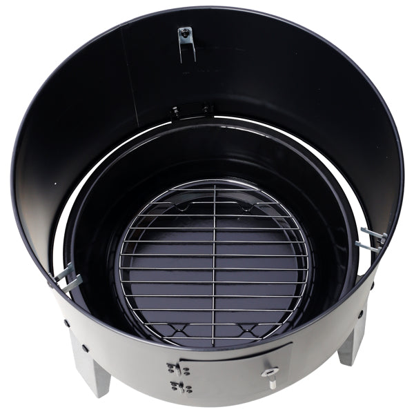 16-Inch Charcoal Smoker Grill - Portable Outdoor Cooking