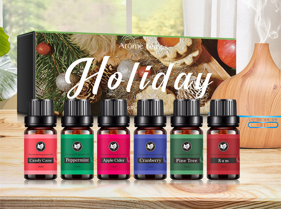 Essential Oil Set - 6 Oils, 60ml, Soothing & Purifying Aromatherapy