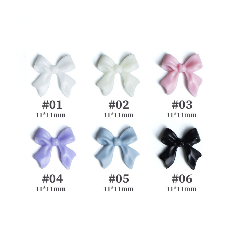 30 Pcs Resin Bowknot Nail Art Decorations Boxed DIY Manicure Accessories