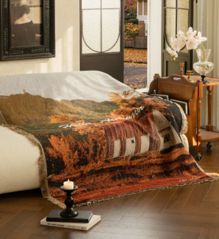 Retro Sofa Cover Cloth - Light Luxury Living Room Protectant Blanket