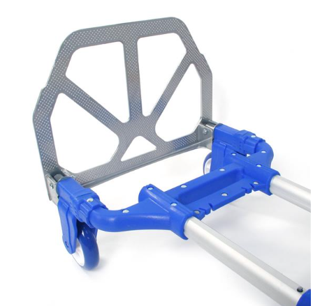 Portable Foldable Luggage Cart Trolley Aluminum Hand Truck, Blue