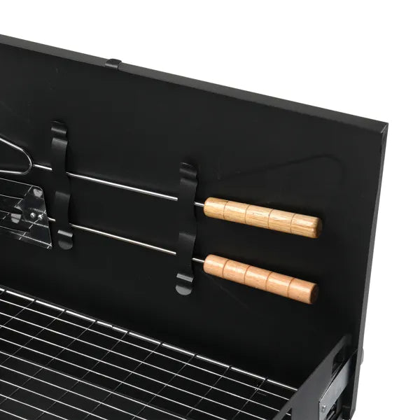 Portable Square Charcoal Grill - 44x27x7cm