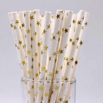 Color Coated Paper Straws - Biodegradable Disposable Drinking Straws for Parties