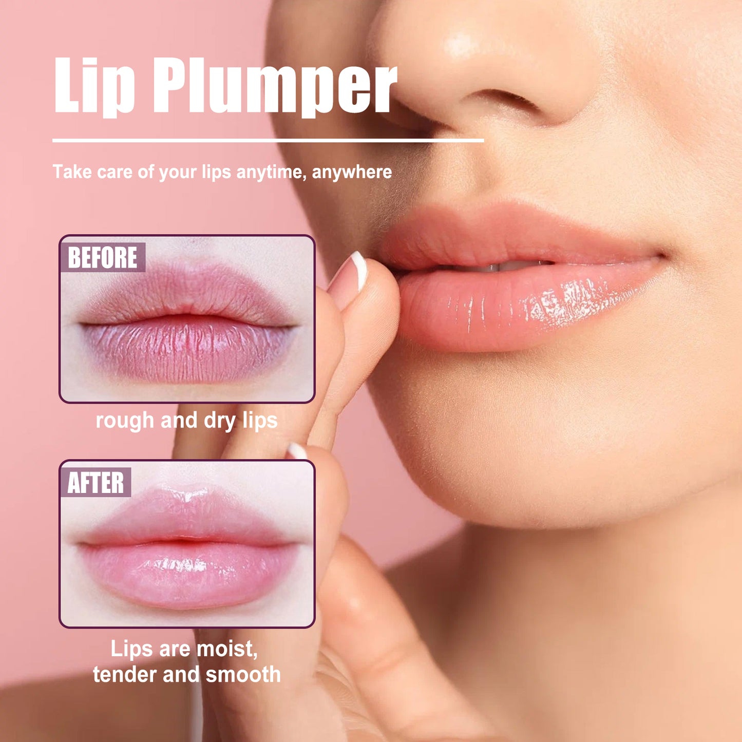 Moisturizing Lip Plumper with Ginger Extract - Smoothing & Nourishing