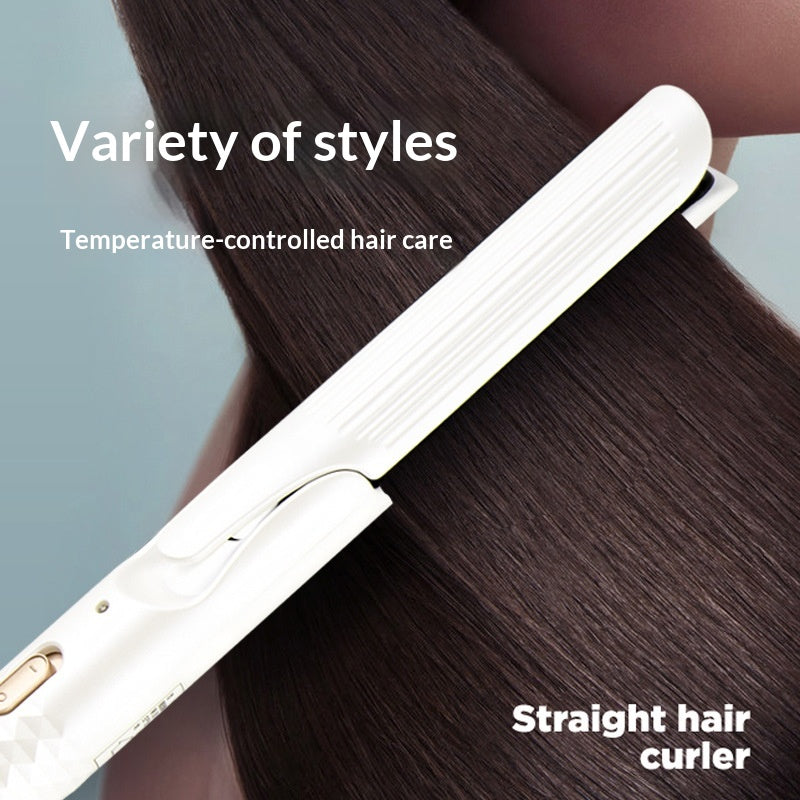 Mini Hair Straightening and Curling Iron - Dual Function Styling Tool