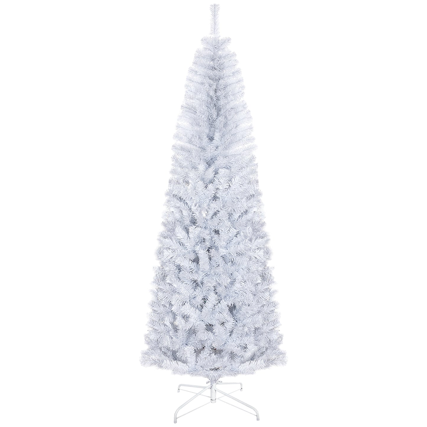 7ft Slim Douglas Fir Christmas Tree - Unlit Artificial White Tree