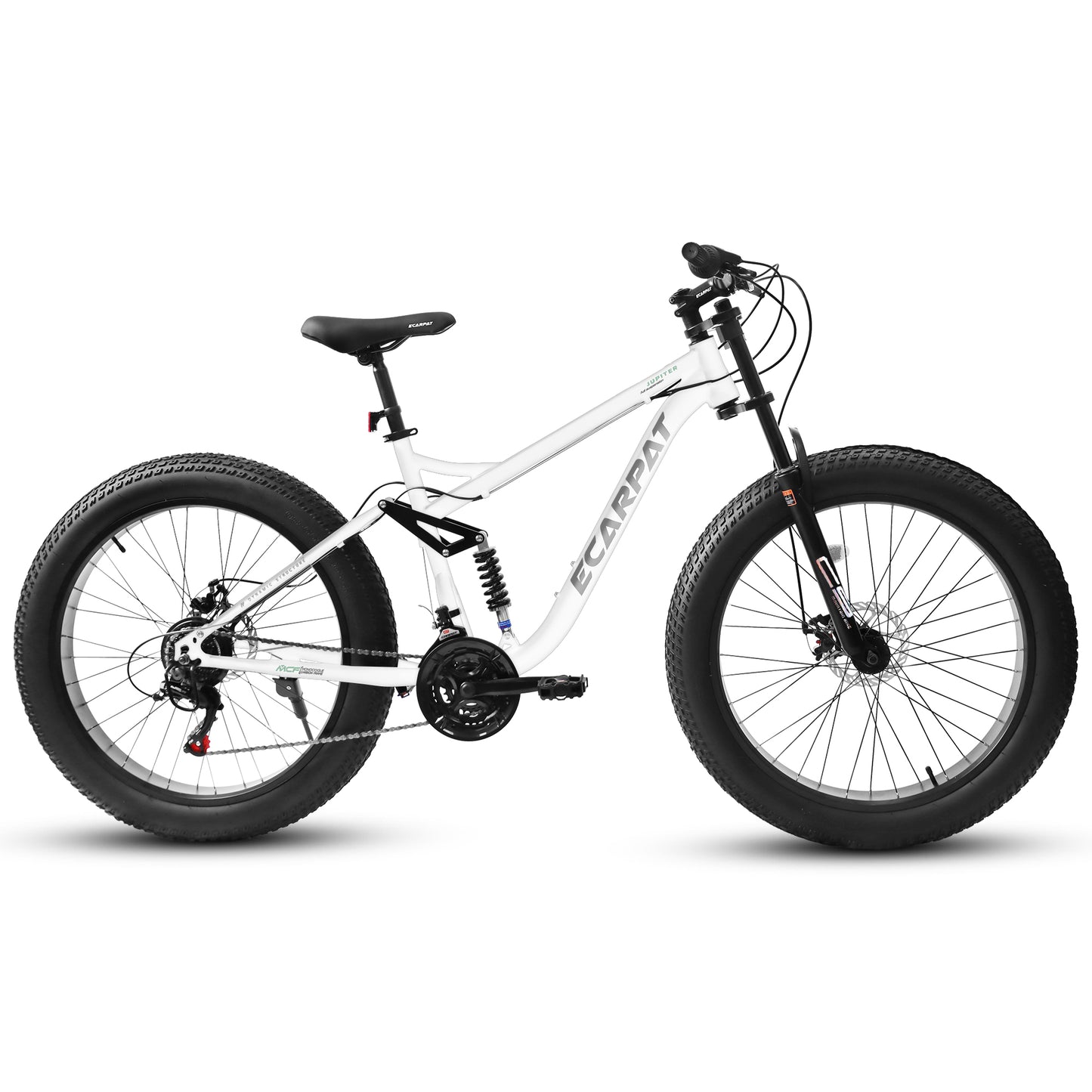 26-Inch Full-Suspension Mountain Bike with 21 Speeds & Disc Brakes