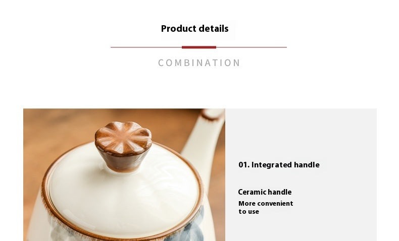 Ceramic Water Cup and Kettle Set - Hand-Painted Drinkware for Home & Kitchen
