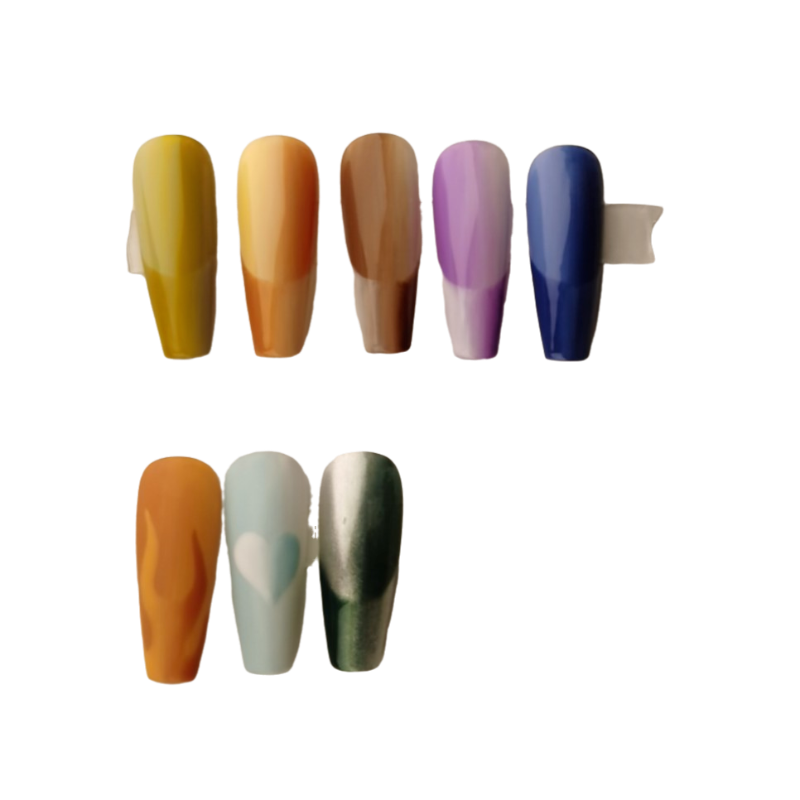 Two-Color French Gradient Nail Art Patches Set