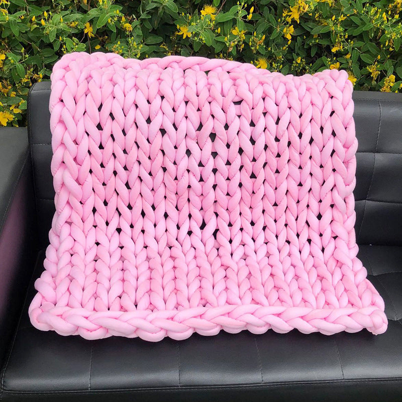 Cross Border Hand Woven Wool Blanket - Thick & Soft Home Bedding