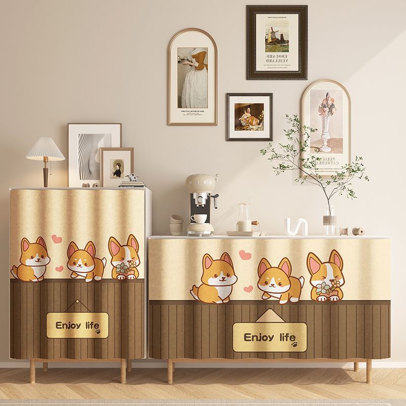 Punch-Free Kitchen Cabinet Shade Curtain - Home & Garden Textiles