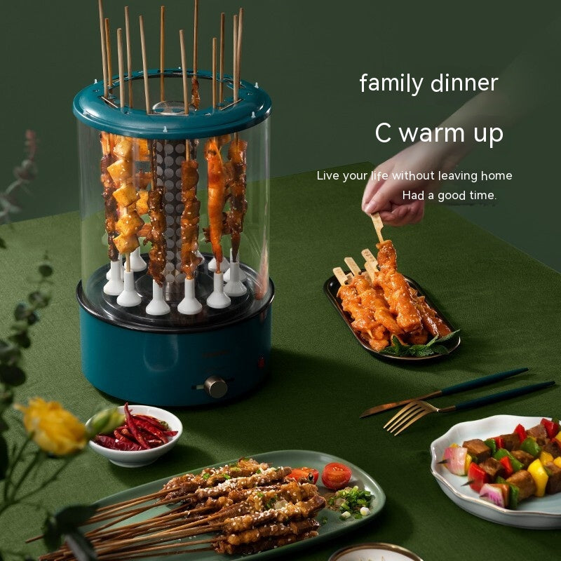 Multi-function Smoke-free Skewers Machine for Kitchen Cooking