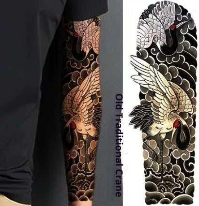 Waterproof Arm Tattoo Stickers for Men Women - Long-lasting Flower Designs