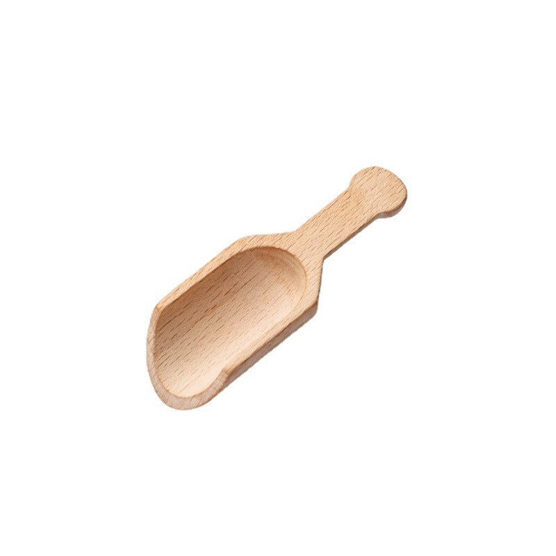 Unpainted Solid Wood Tea Spoon Set - Multiple Styles, Kitchen Utensils