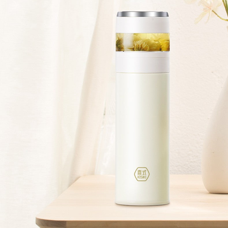 Portable Stainless Steel Vacuum Cup with Ceramic Inner Pot 420ml