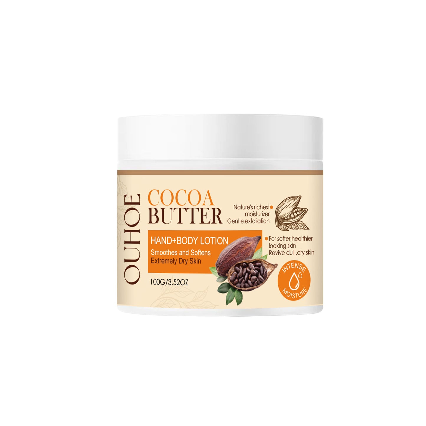 Cocoa Butter Body Lotion with Shea Butter & Aloe - Hydrating Skin Brightener