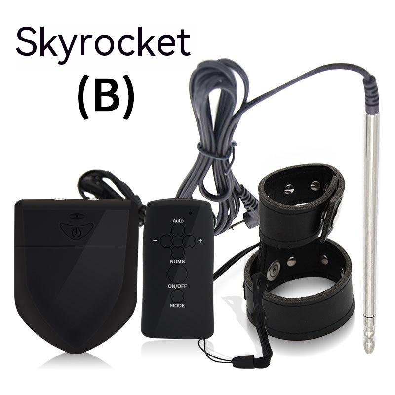 Men's Electric Shock Penis Ring Urethral Plug with Remote Control - Adult Wellness