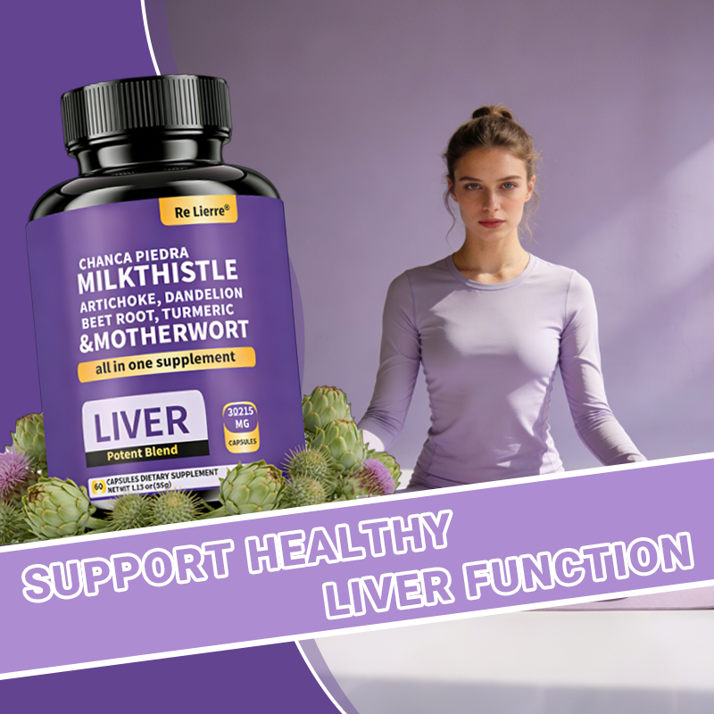Milk Thistle & Herbal Complex Supplement - 60 Capsules