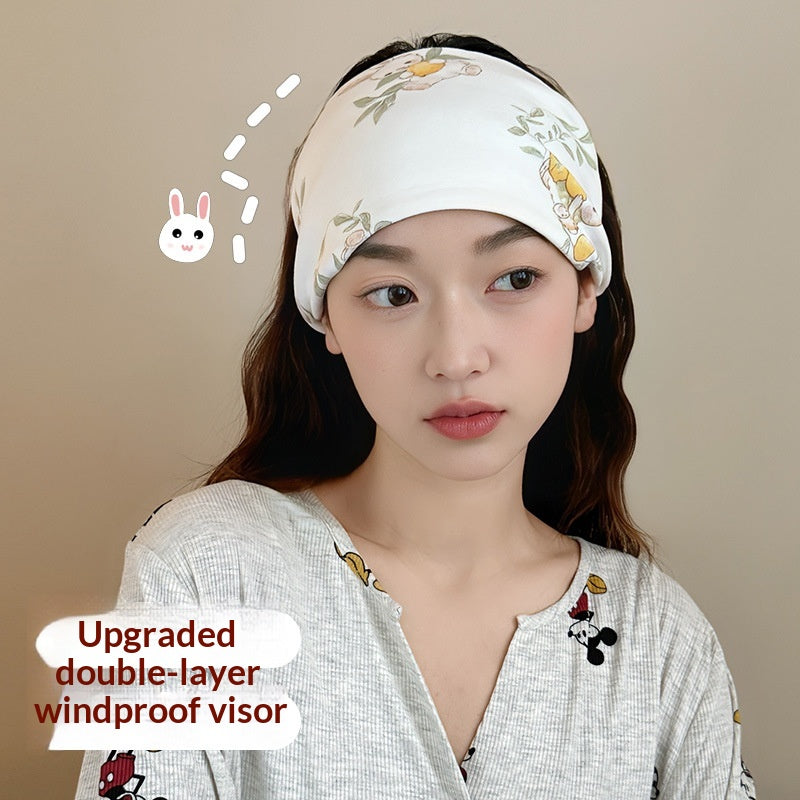Cotton Forehead Guard Windproof Headscarf for Pregnancy