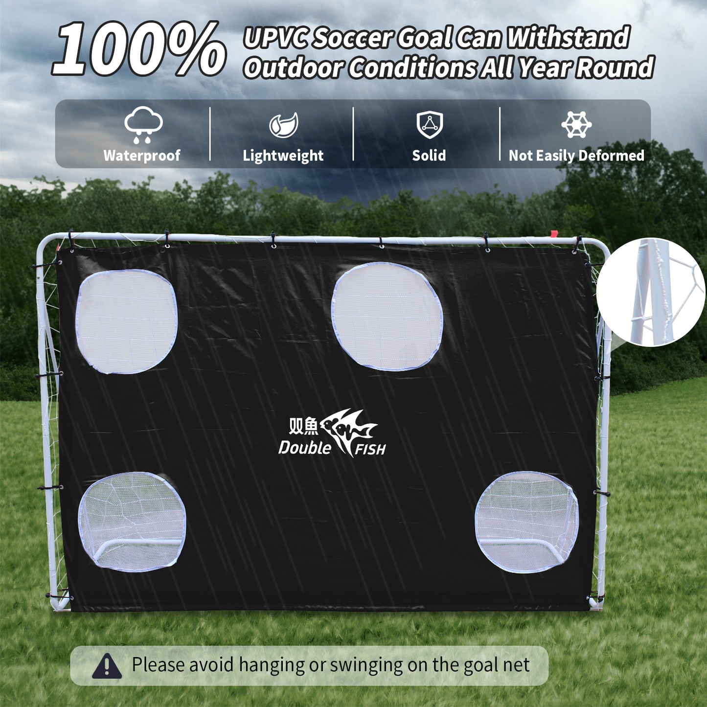 7.5ft x 5ft Soccer Goal - Professional Unisex Football Net