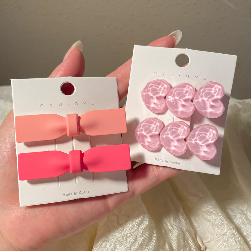 Cute Hair Clips Set - Handmade Resin Hairpins