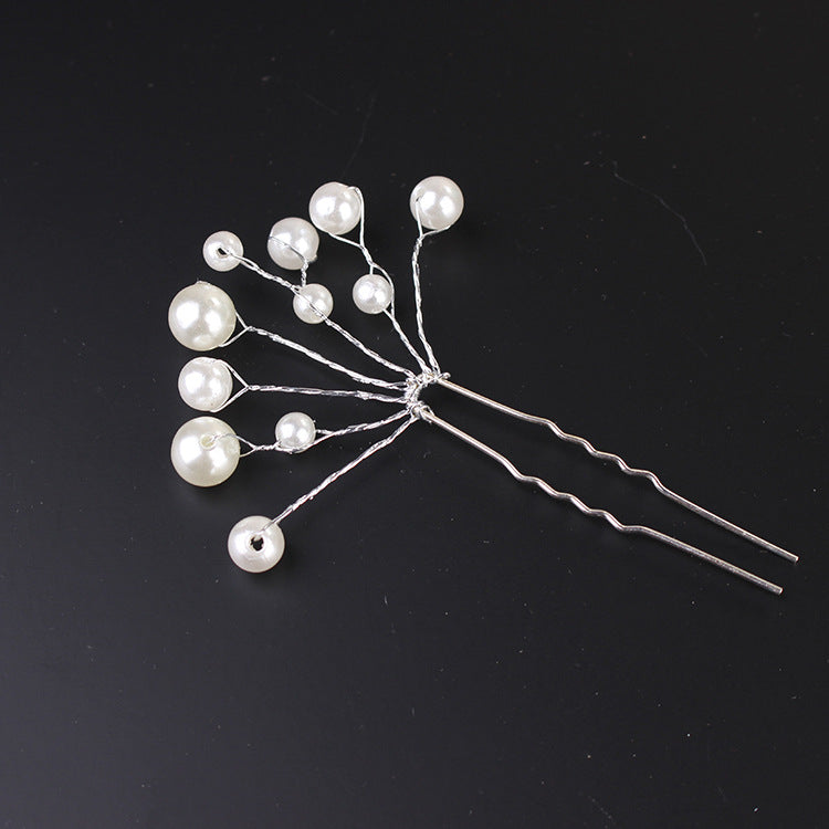 Korean Style Pearl Hairpin Set for Bridal & Special Occasions
