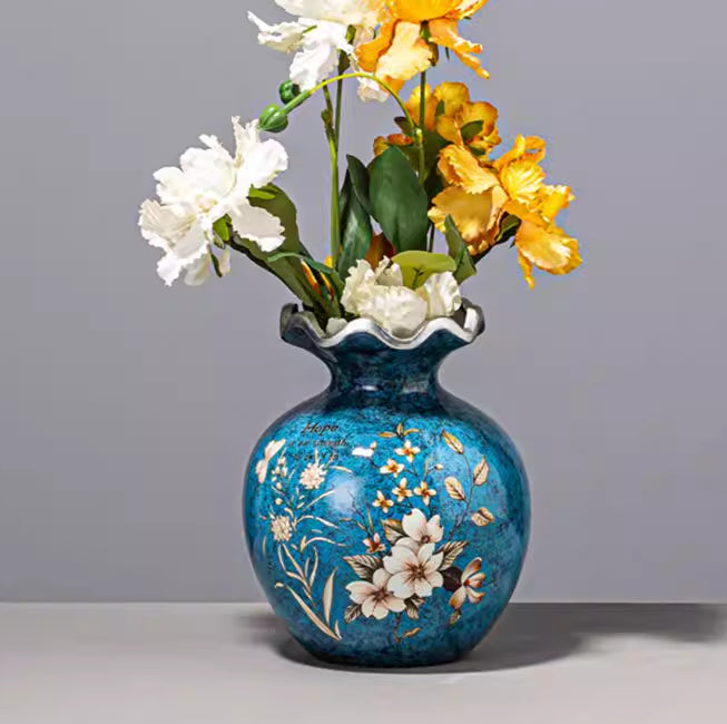 Retro Ceramic Vase for Living Room & Dining Decor - Multiple Styles