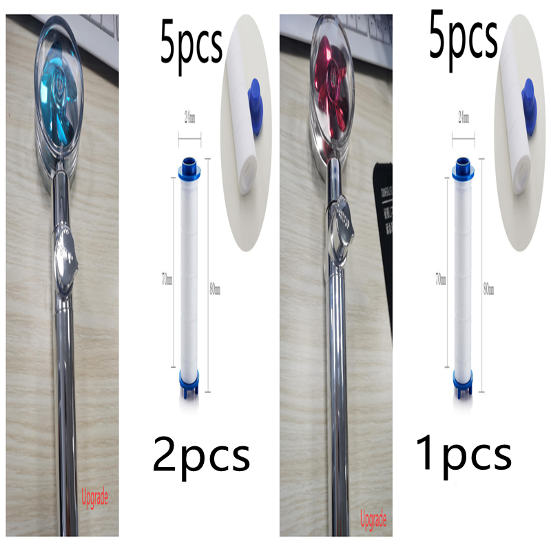 High Pressure Turbo Shower Head with Water Saving Feature & 360° Fan Extension