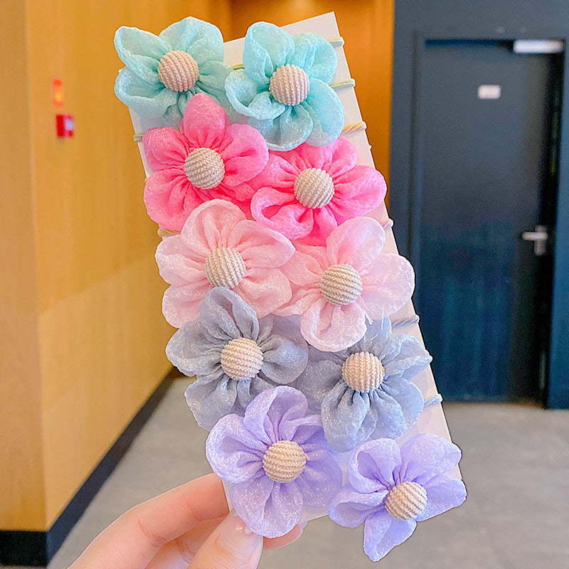 Baby Head Flower Princess Headband - Colorful Hair Accessory for Infants & Toddlers