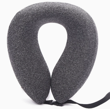 Memory Foam Travel Neck Pillow - Adjustable U-Shape Support with Breathable Fabric