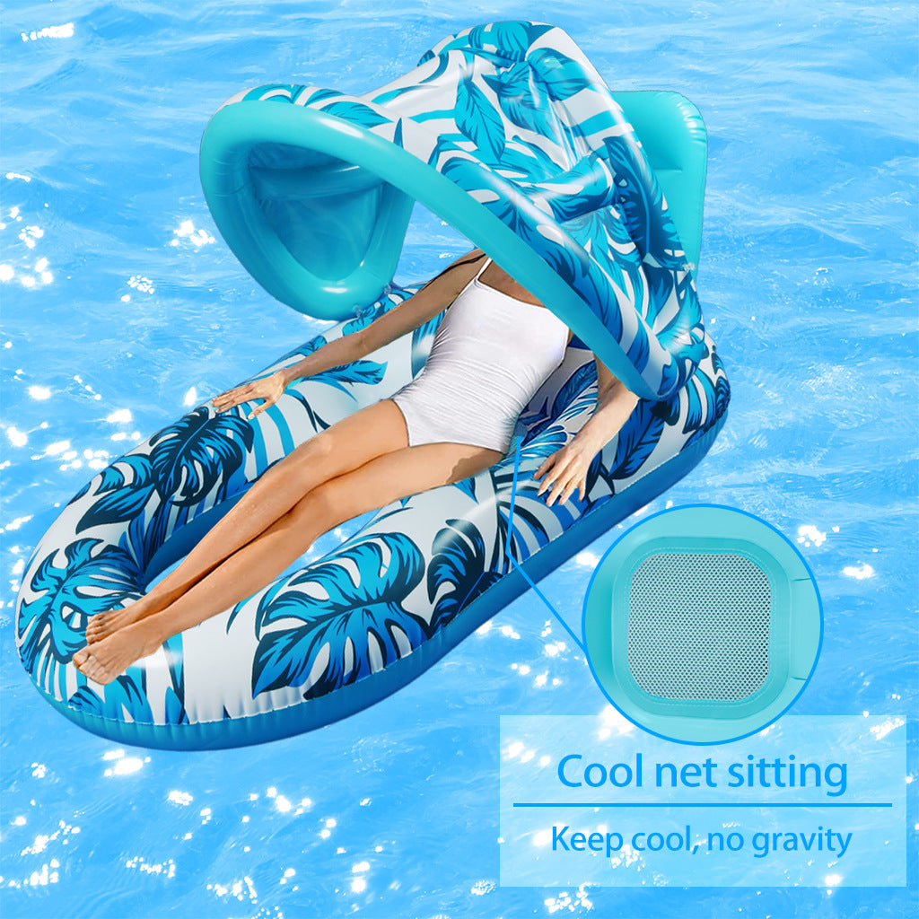 Inflatable Floating Recliner Lounge Chair for Pool & Water Relaxation