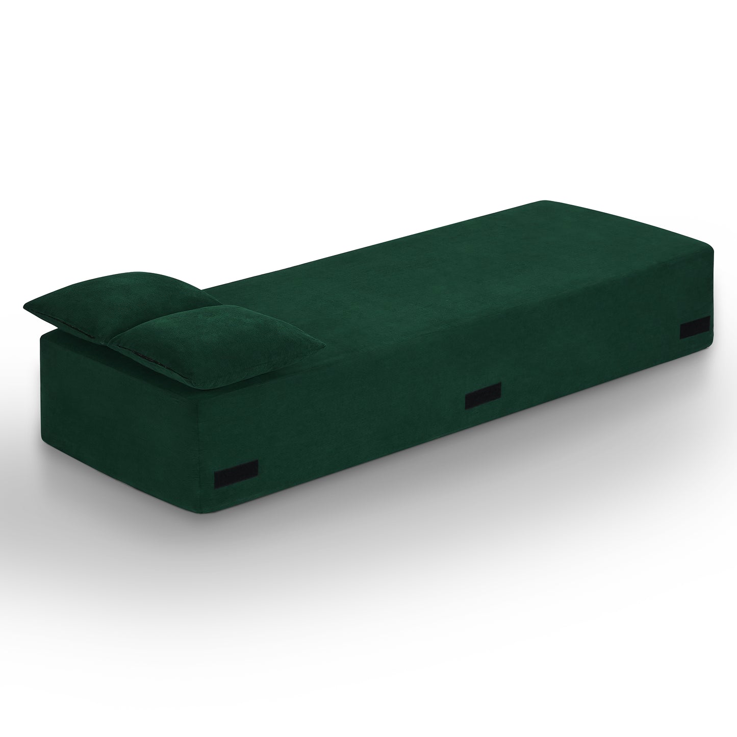 Compact 3-Seater Sofa - No Assembly, Modern Green Couch