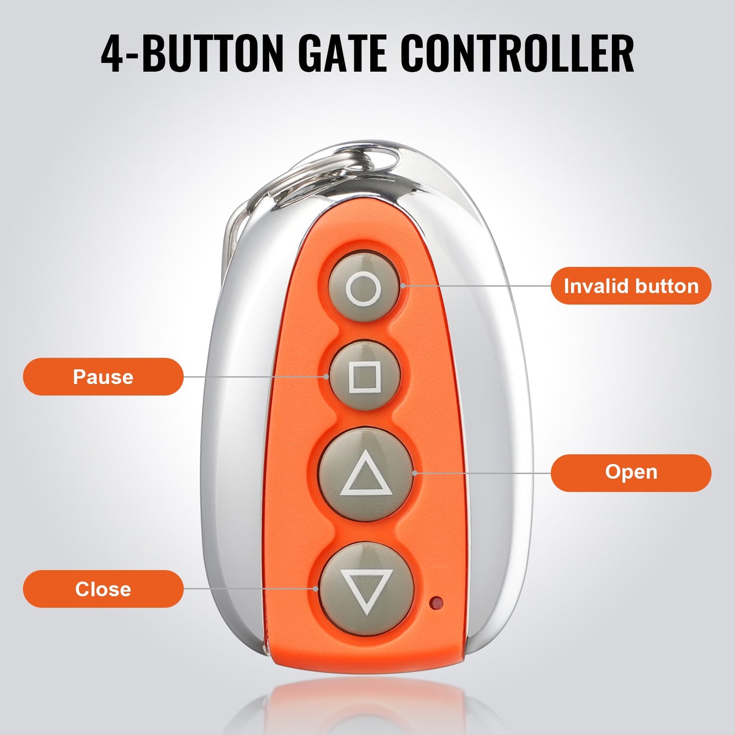 Wireless Garage Gate Remote Control 131 Ft Range 4-Button Electric Opener