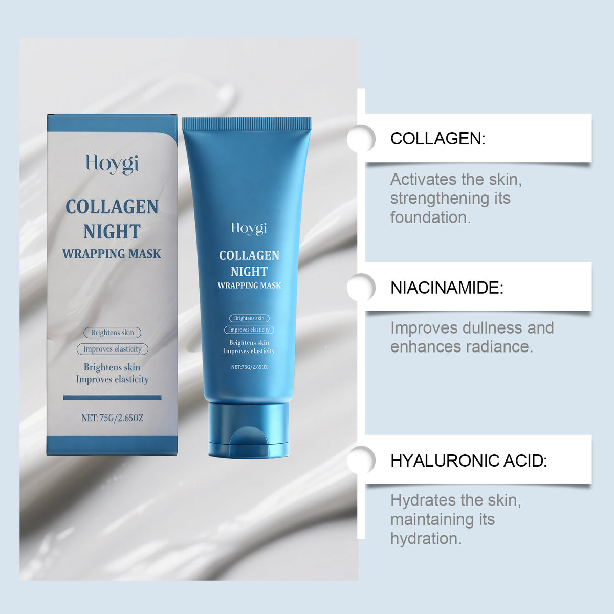 Peel Off Facial Mask - Exfoliating & Hydrating, 75g