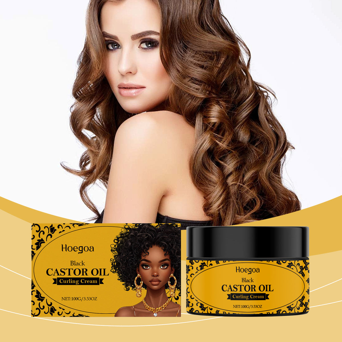 Mild Ingredients Curly Hair Styling Care Shaping Nourishing Natural