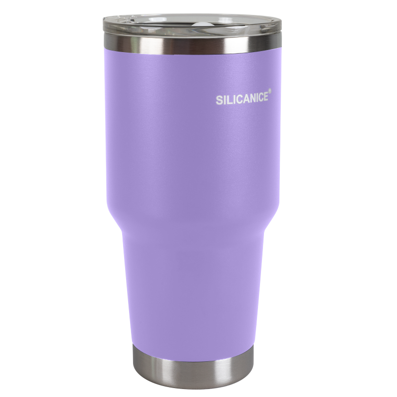 30oz Double Wall Stainless Steel Travel Tumbler with Detachable Splash-Resistant Slider Lid