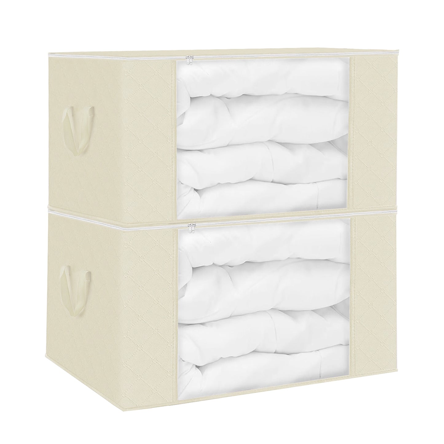 2Pcs Clothes Storage Bag For Moving Season 90L Per With Thick Fabric