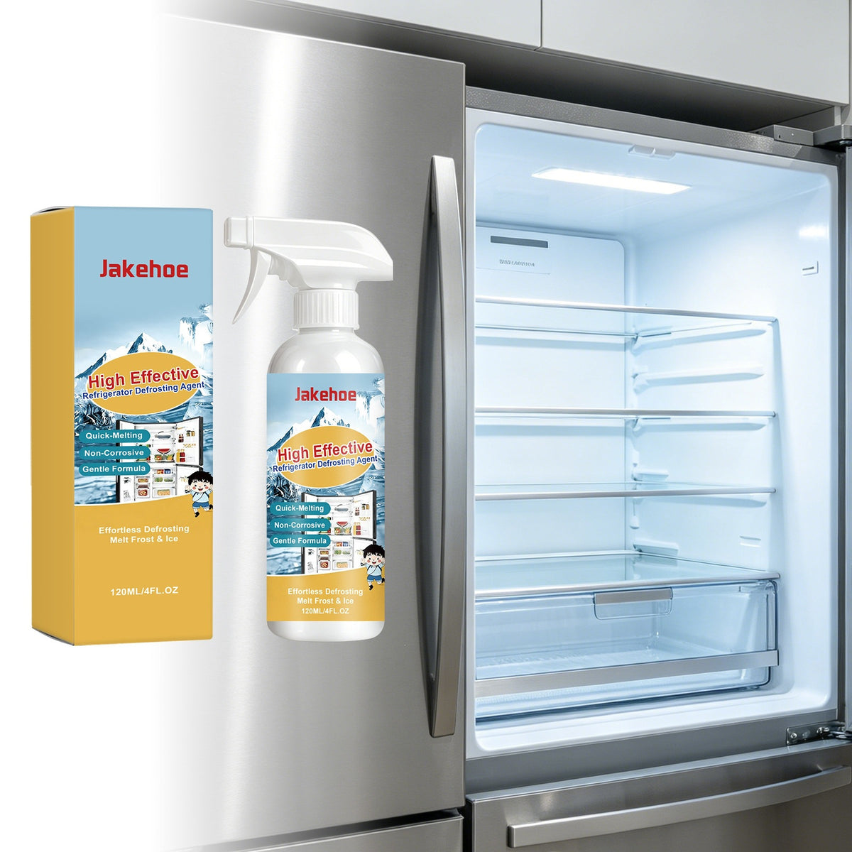 120ml Refrigerator Defrosting Agent - Efficient Ice Melt Solution