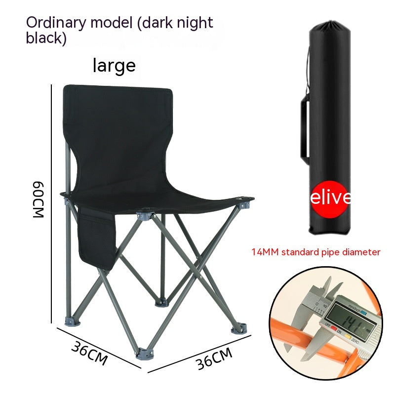 Portable Folding Chair for Outdoor Camping Garden Home Use - Multiple Styles